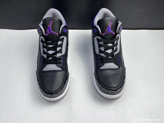 Rep 050 Court Black Jordan Retro CT8532 Purple 3 Air 0701